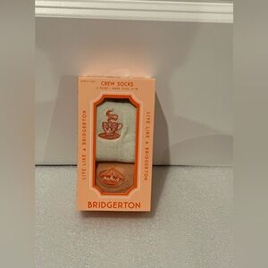 Bridgerton 2 pack crew socks size 4-10 NIP